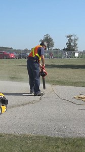 🚧 Making asphalt repair a quick and efficient task, one crack at a time! More on this attachment: https://tracklessvehicles.com/products/infrared-asphalt-heater/ #AsphaltHeater #AsphaltRepair #PotholeRepair #TracklessVehicles #TracklessMT7 | Trackless Vehicles