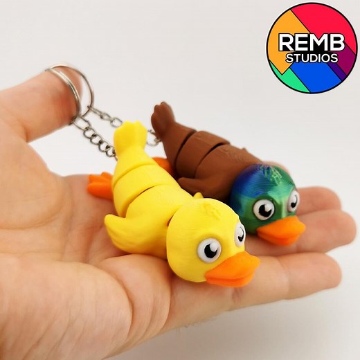 Flexi Duck STL File: Articulated 3D Print-in-place (digital Download) Remb Studios - Etsy