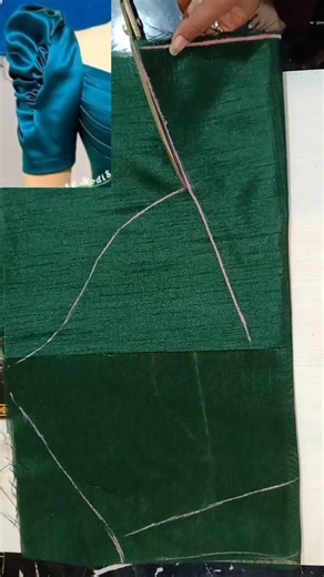 sewing trick and tips puff sleeves design trending sleeves design cutting #shortsviral #shortsfeed