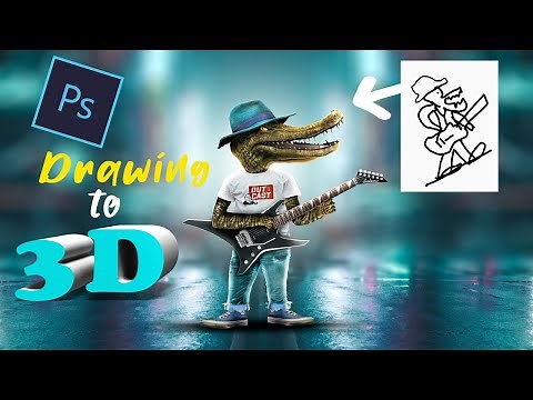 Drawing To 3D Model | Simple To Expert In Photoshop