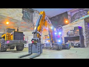 RC LIEBHERR R970 SME WITH FRONT FORK / M.A.N. 8X8 -900 STRONG RC TRUCK
