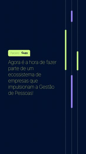 Gupy on Instagram: "A tecnologia é poderosa, mas é com pessoas que ela se torna transformadora. Na Gupy, acreditamos que o futuro do RH é digital, humano e inteligente ao mesmo tempo. E agora, estamos unindo forças com empresas que compartilham desse mesmo propósito, criando o Ecossistema de Parcerias Gupy. Se você implementa, integra soluções de software B2B ou apoia clientes na estruturação e desenvolvimento de processos de RH, venha junto impulsionar a transformação da gestão de pessoas no Br