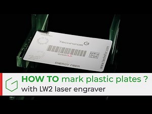 How to mark plastic plate tag with a marking machine?
