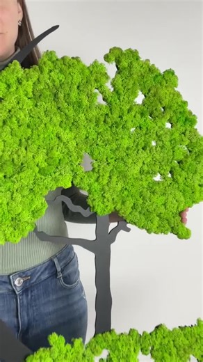 Moss Wall Art Tree | Modern Home Decor | Round Preserved Moss Tree in Frame | Unique Nature Wall Hanging | Eco-friendly Art Gift - Etsy