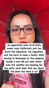 575K views · 19K reactions | Lynsi Snyder, the owner of In‑N‑Out Burger, announced she’ll be relocating her family from California to Franklin, Tennessee, to oversee the company’s Southeast expansion. She cited high costs, complex regulations, and challenges raising a family in California. Despite moving, most stores will remain in California, with West Coast operations consolidated in Baldwin Park. | Pleasant Productions | Facebook