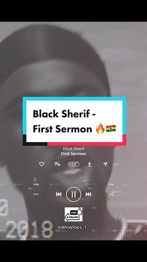 Black Sherif First Sermon Music Video