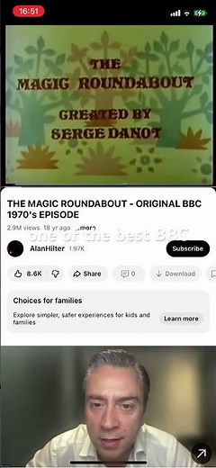 Me when The Magic Roundabout (Original series) comes on