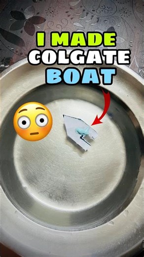 I MADE COLGATE BOAT 😳 || #shorts #expriment