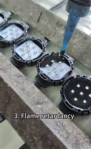 What are the benefits of LED lamp bead potting compound for protection?