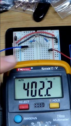 Series Parallel Resistance Multimeter Meter Measure Using LDR Light Dependent Resistor