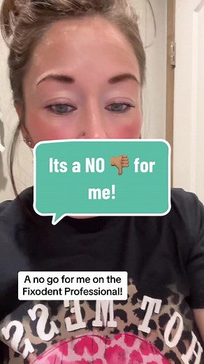 A definite NO for me on the Fixodent Professional! 👎🏽 Sticking to my SECURE until my re line april 3rd then ill try cusion grip! #review #fixodentprofessional #itsanoforme #dentureconfidence #dentures #fyp #youarebeautiful #denturegang #denturestory #foryoupage #bekind #momsoftiktok #womanover30 #denturefamily