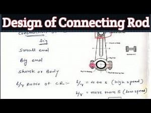 Design of Connecting Rod step by step| Machine Design| Design of I C engine component| GTU