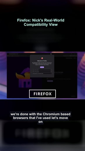 Firefox: Nick's Real-World Compatibility View