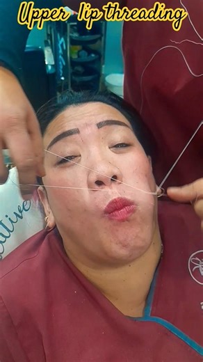 #Upper #lip #threading😉#ప్లీజ్ #లైక్అండ్ షేర్ #youtubeshorts #trending