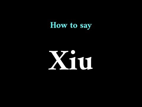 How to Pronounce Xiu (Chinese Name)