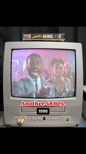 “Anybody else want a limp?” 🤣 Even though doing a sequel to the buddy cop classic 48 HRS. makes sense on paper, ANOTHER 48 HRS feels like a watered down rehash. Moderately enjoyable but not really necessary or unique. It’s interesting though that Nolte’s name came first on the poster for the first movie but Eddie became a huge star after and his name went first on the poster for the sequel. #another48hrs #eddiemurphy #nicknolte #walterhill #sequel #sequels | VHSRevolution