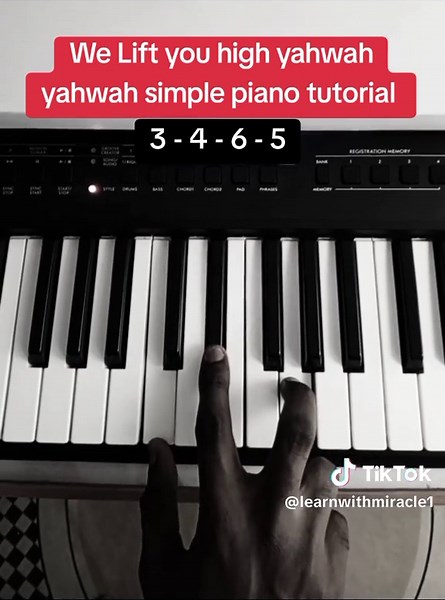 Learn with Miracle (@learnwithmiracle1) - Simple piano tutorial #piano #lesson #tutorial #simple #learnwithmiracle #goviraltiktok