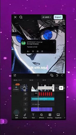 Isagi Anime edit [ Montagem Tenta ] Edit with Arjun