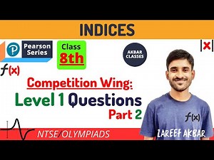 Class 8 Pearson IIT Foundation Series | Indices | Level 1 Questions Part 02 | Zareef