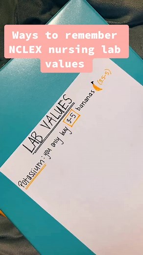 Ways to remember NCLEX nursing lab values!! #KeepingItCute #nursing #HiddenTalents #foryoupage #foryou #fyp #nclex #nursingstudent