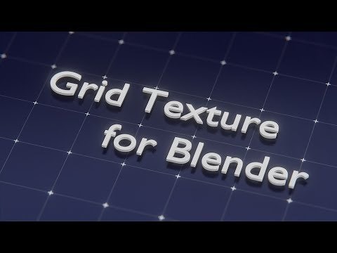 Blender - Procedural Grid Texture short tutorial