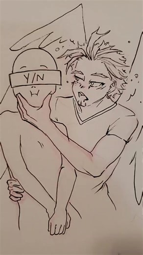 I couldn't NOT use @yagamiyatova drunk Hawks audio. it's so stupid cute! #hawks #keigotakami #fypシ #fyp #art #yagamiyatoaudio #yagamiyato