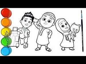 Menggambar dan Mewarnai FILM NUSSA RARA JONNI BIOSKOP | Animasi Bangsa Indonesia