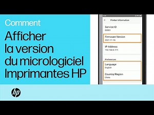 Comment afficher la version du micrologiciel sur les imprimantes HP | Imprimantes HP | HP Support