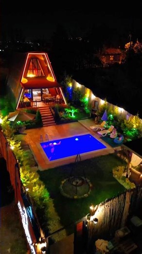 2+1 bungalow with jacuzzi and hot pool, in a central location, surrounded by nature.