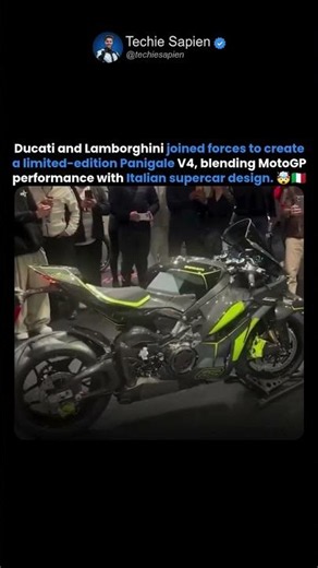 When Two Italian Legends Create One Beast: Ducati Panigale V4 Lamborghini 🏍️💚