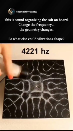 Sound can organize matter into geometry.This phenomenon is called cymatics.#physics #science