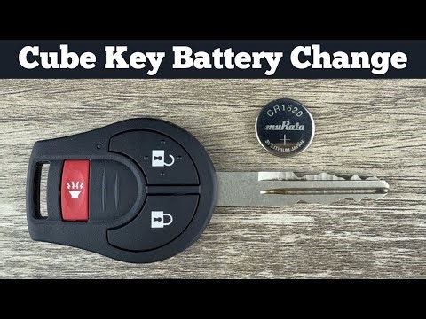 2011 - 2014 NISSAN CUBE Key Fob Battery Replacement - How To Change Replace Remote Batteries DIY