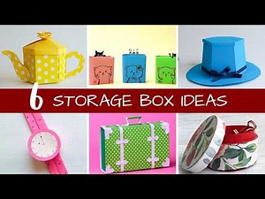 6 Storage Box Ideas 📦 | DIY Organizer Boxes for Home & Desk | Easy Storage