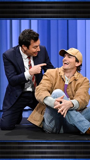 The Tonight Show on Instagram: "Ashton Kutcher (@aplusk) wrestles Jimmy using his jiu-jitsu skills 🤣 #FallonTonight"