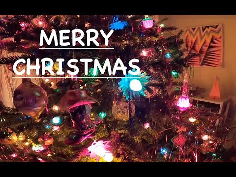 Christmas Tree 2024 using vintage lights 60+ years old