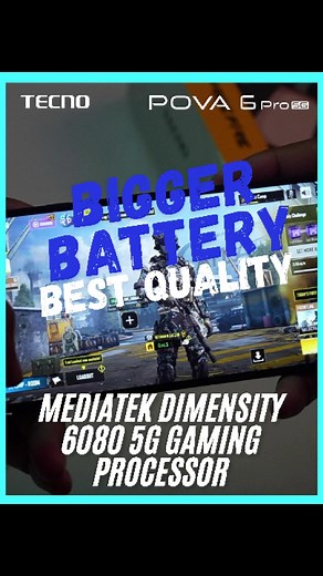 Unleash unstoppable power with POVA 6 Pro 5G’s MediaTek Dimensity 6080 5G Gaming Processor—built for gamers, made for winners! ⚡🎮 Say hello to zero lag and full throttle performance, anytime, anywhere! 🚀🔥 Get your today 24RAM(12 12) 256ROM for only K1,119.💯 💙Follow us on Facebook: https://www.facebook.com/TECNOPNG #POVA6pro5G #TECNOBiggerBatteryBestQuality #TECNOPNG #PapuaNewGuineans #papuanewguinea #papuanewguinean