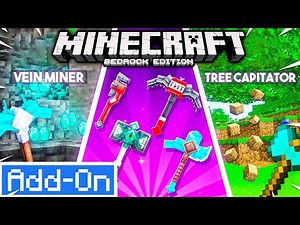Bedrock Utilities Mod - TNT Pickaxe + MORE! Minecraft Bedrock Addon
