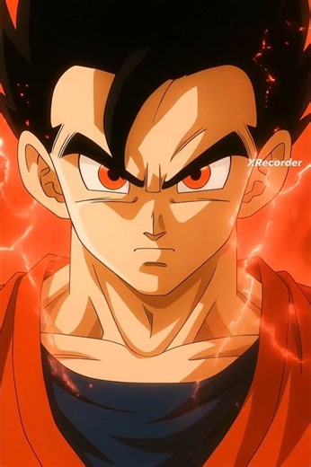 Gohan unleashed Super Saiyan God Red base form