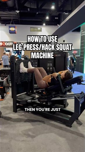 How to use the Booty Builder Leg Press/Hack Squat Machine 💪🔥 #glutesworkout #gymequipment