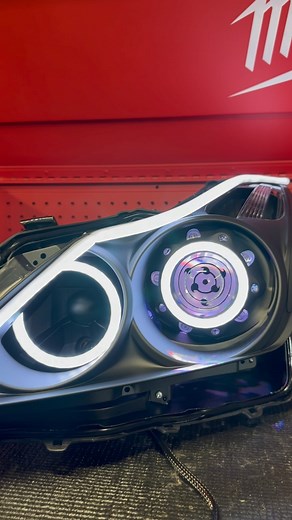 Socal Retrofit Corp. on Instagram: "G37 coupe headlight build 🔥 •Quad show mode halos •RGB demon eyes •Custom lens •Bluetooth app controlled •Black housing •Black shrouds •Amber delete •Show mode LED strips #g37 #g37coupe #g37s #infiniti #infinitifamily #infinitiusa #infinitig37 #customheadlights #retrofit #vq #vqnation #vqfamily #vq37"