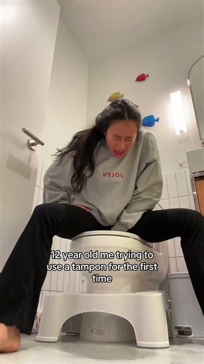 what was your first time tampon experience?? #period #pov