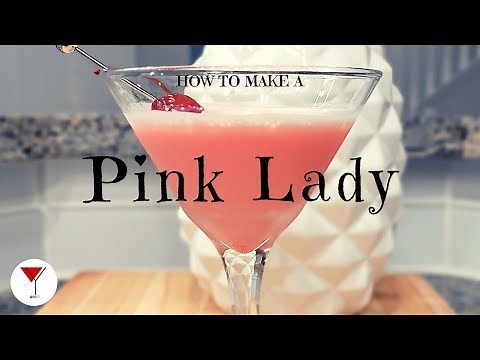 Pink Lady | How to make a cocktail with Gin, Grenadine & Creamer