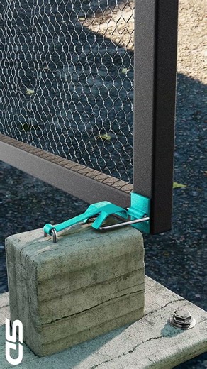 Watch This Amazing Fence Trick! #smartlock #smartdesign #diyprojects #artwork #satisfying #shorts