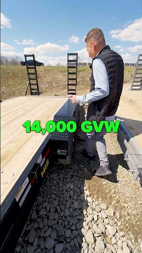 Built to Haul HEAVY — Big Tex Equipment Trailer w/ Fold-Up Ramps #hauling #bigtextrailers