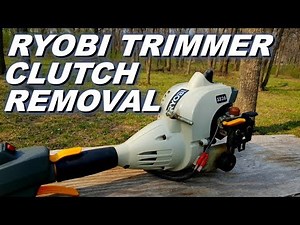 Ryobi trimmer clutch removal.