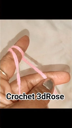 how to crochet 3dRose 🌹| crosia ke design|crochet flower #crochet #shorts #crochetforbeginners