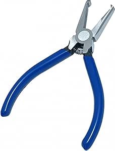 Fret Removal Pliers,Flat Head Guitar Fret Puller Tool with Blue Rubber Coating for Acoustic Eelectric Guitar Bass