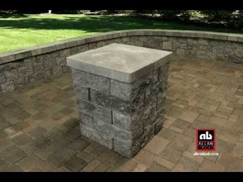How to Build a Patio Wall Post/Pillar