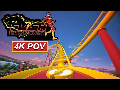 THE FLASH: Vertical Velocity **NEW FOR 2025** ANIMATED POV Six Flags Great Adventure, Jackson, NJ