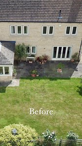 1.4K views | We love how much difference a fresh patio makes  Who else loves this garden design? Discover Romeli Porcelain Paving in Grey Blend: https://bit.ly/3z0sFvD | Bradstone | Facebook